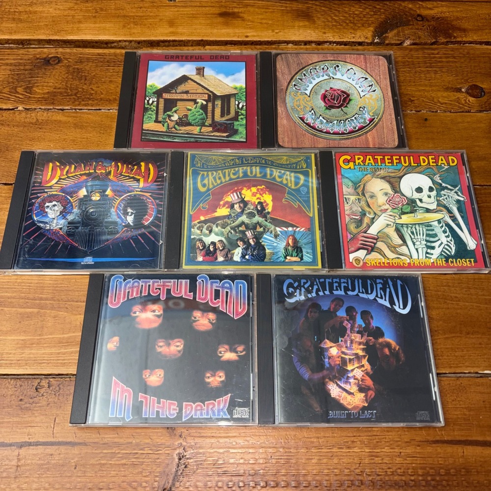 Grateful Dead CD Collection Lot x7 Terrapin American Beauty Best Of In the Dark